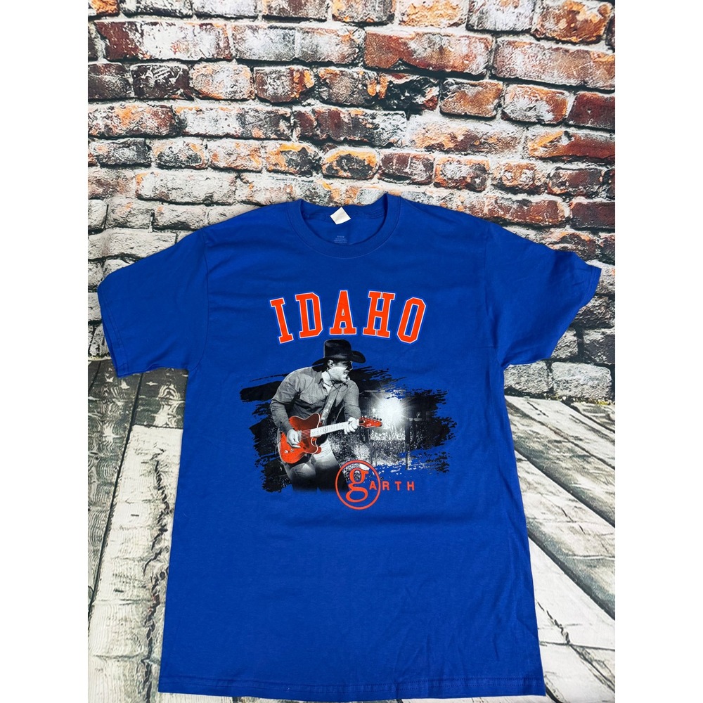 Garth Brooks The Stadium Tour Idaho Blue Graphic T-Shirt Mens Medium Concert Tee